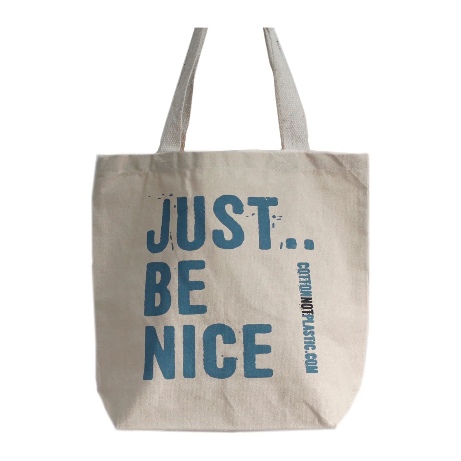 Cotton Just Be Nice bag with long handles