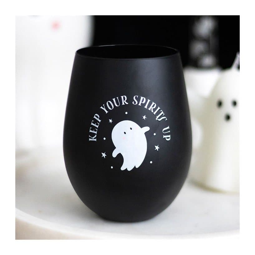 Keep Your Spirits Up ghost glass