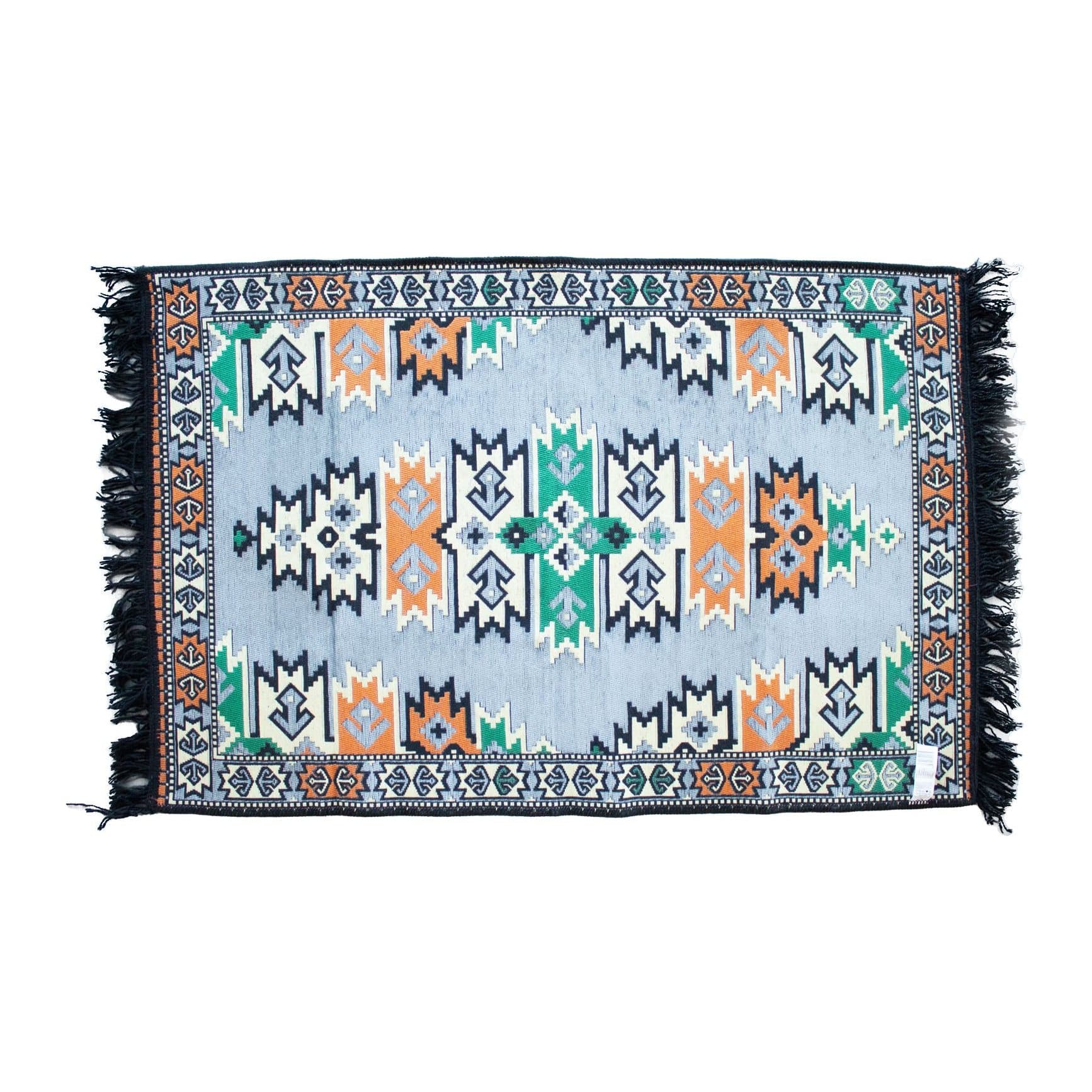 Charcoal kilim rug, 125 x 80 cm