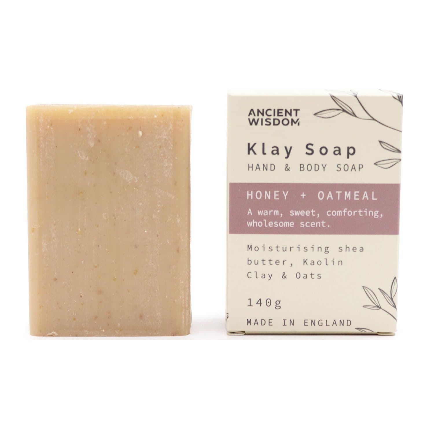 Klay Soaps honey oatmeal soap bar