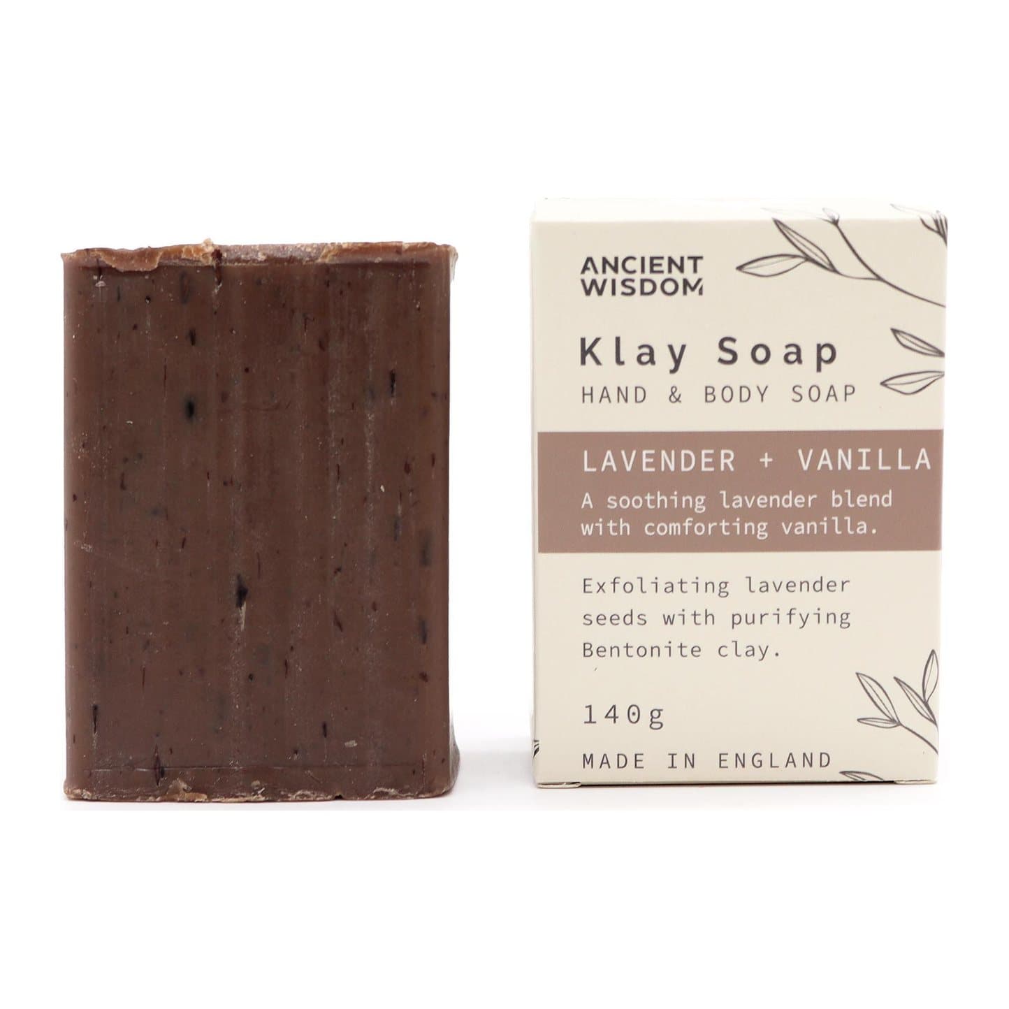 Klay Soaps lavender and vanilla soap bar