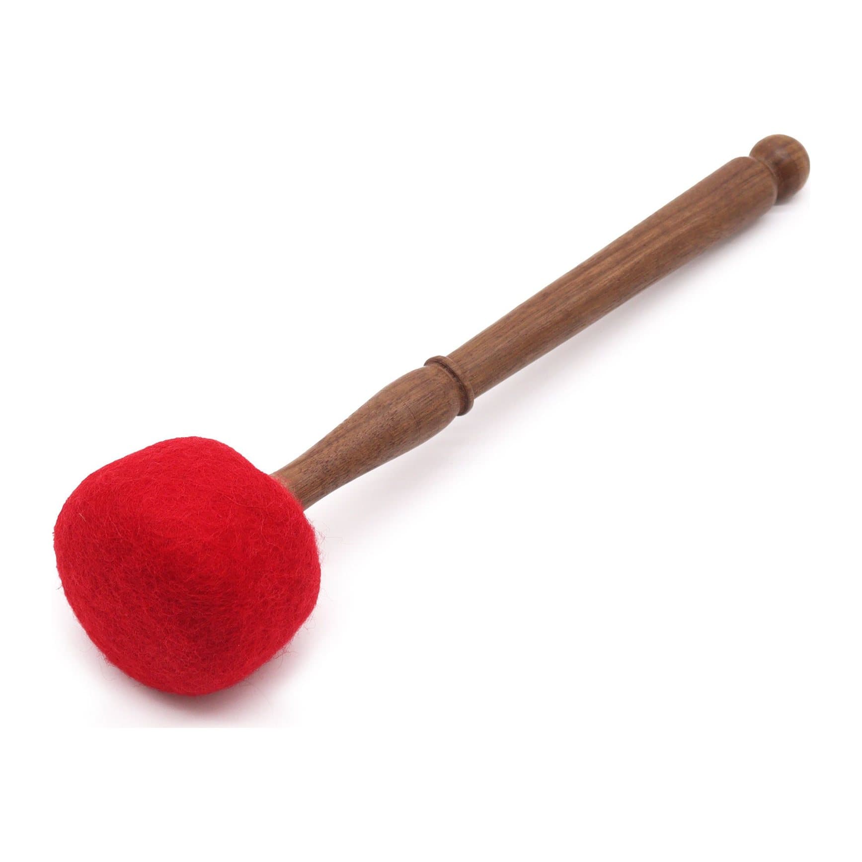 Felted wood gong stick