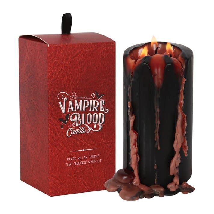 Vampire Blood bleeding pillar candle