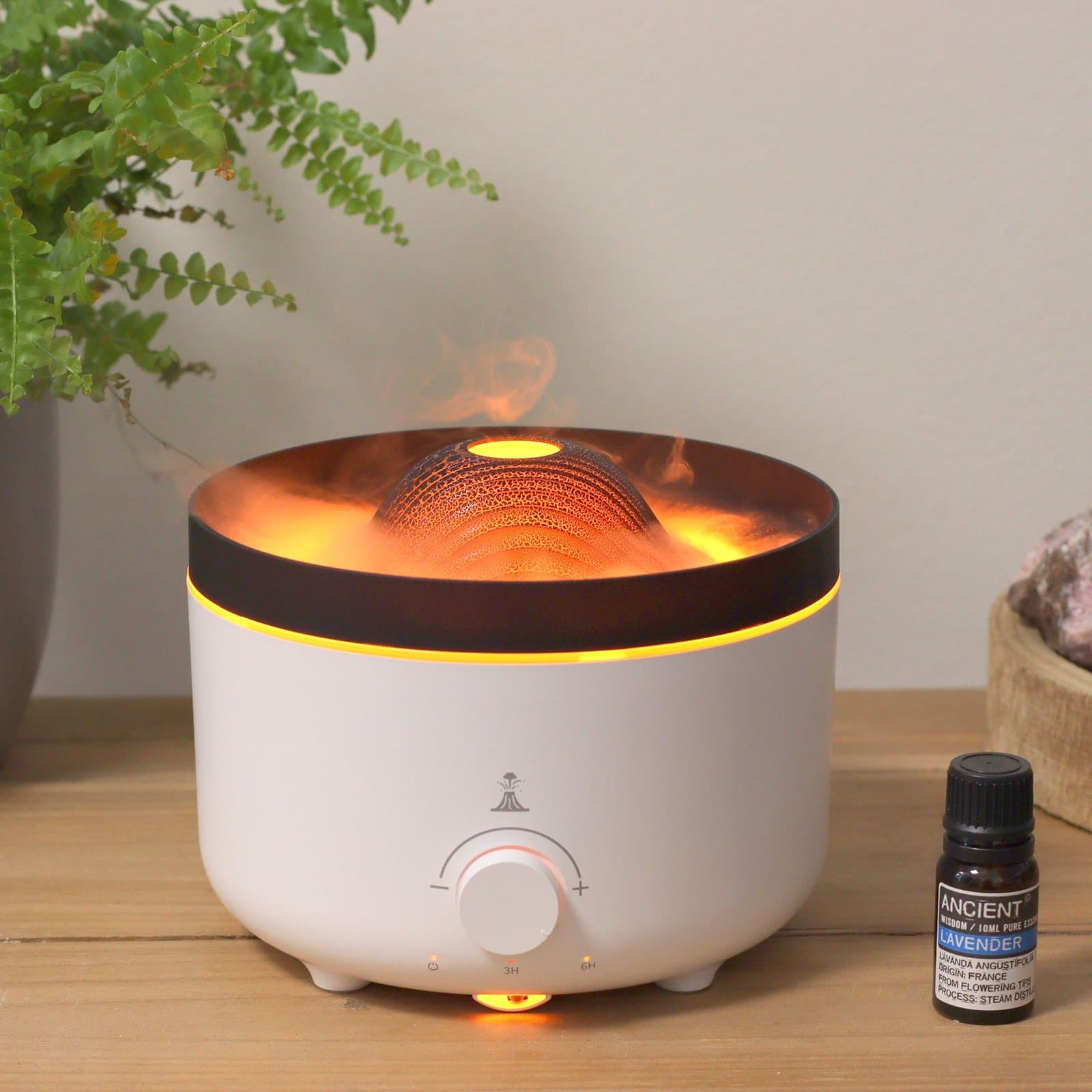 Volcano effect aroma diffuser puffing mist