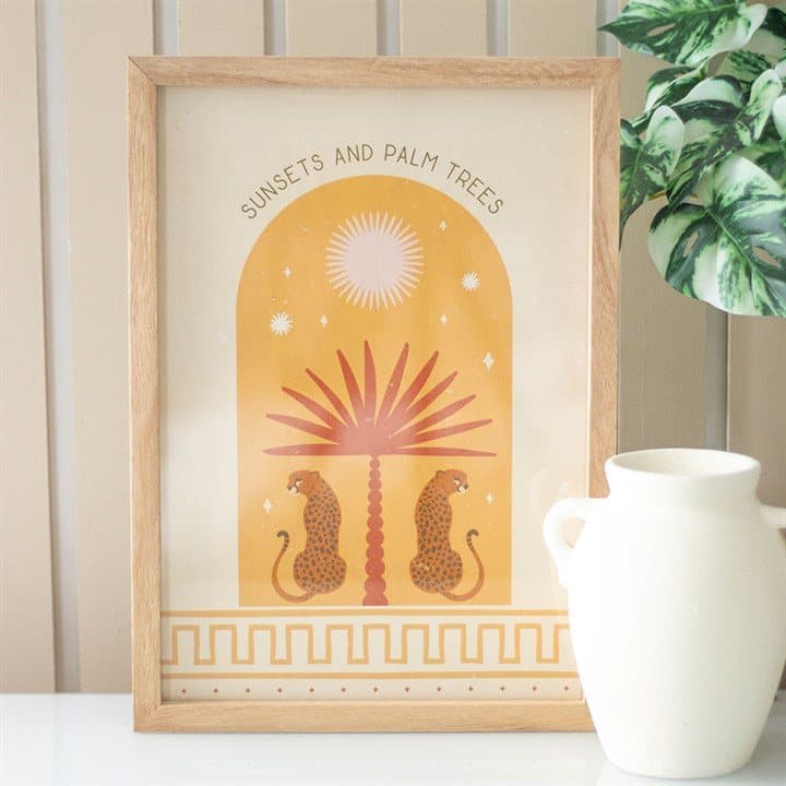 Leopard Palm framed wall art print