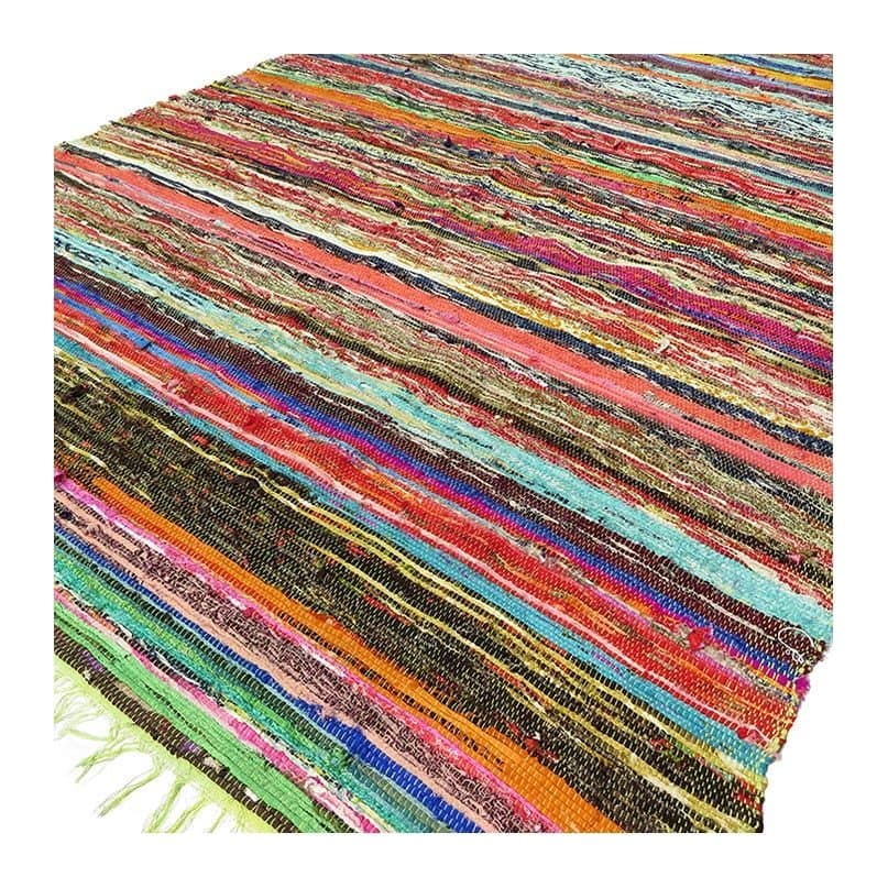 Green Luxury Rag Rug in the Indian Rag Rugs range