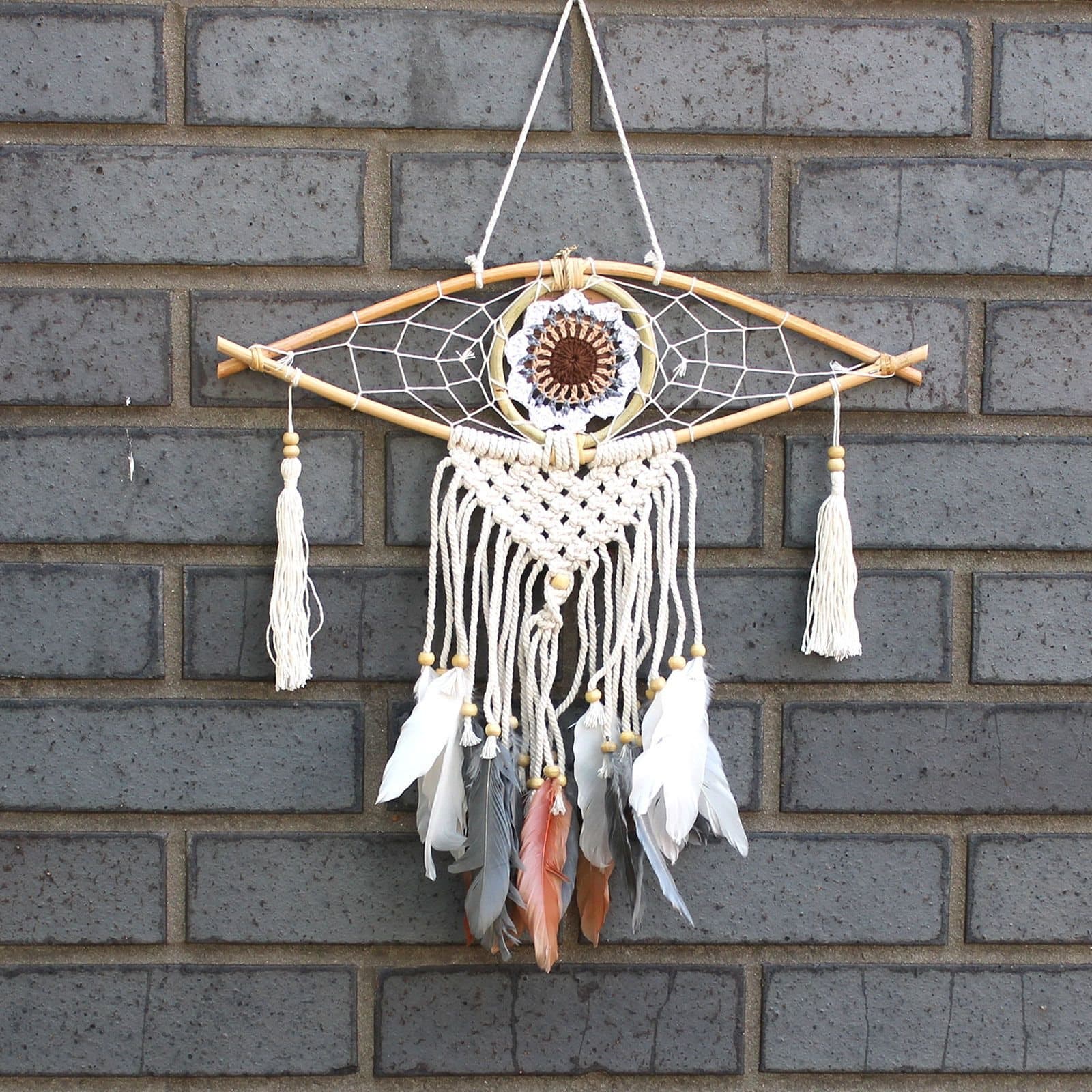 Macrame evil eye dreamcatcher