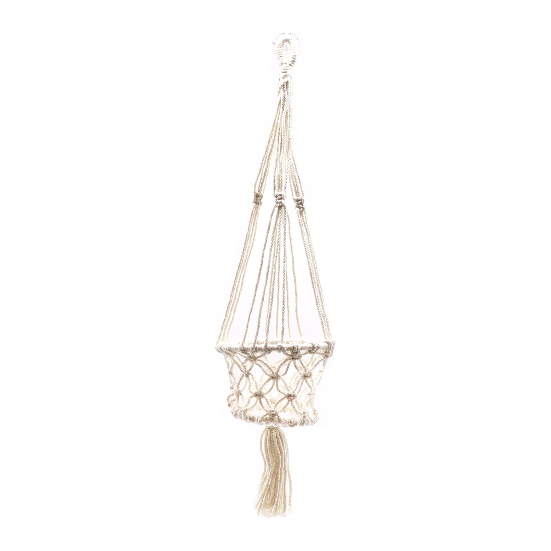 Cotton macrame plant hanger