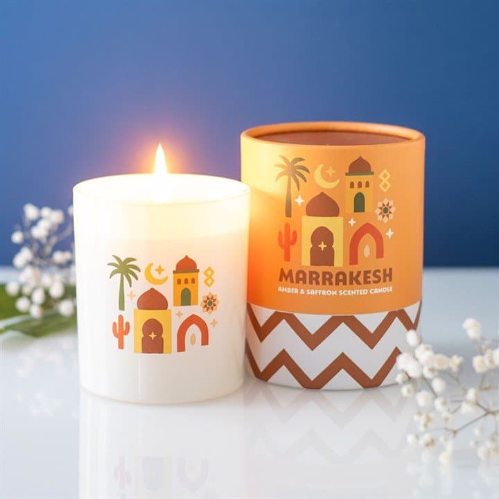 Marrakesh amber and saffron candle