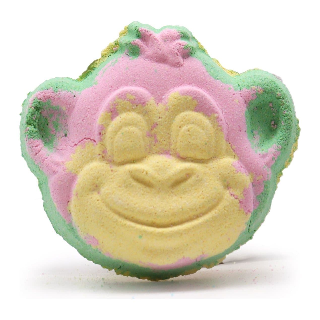 Colourful monkey shaped bath bomb
