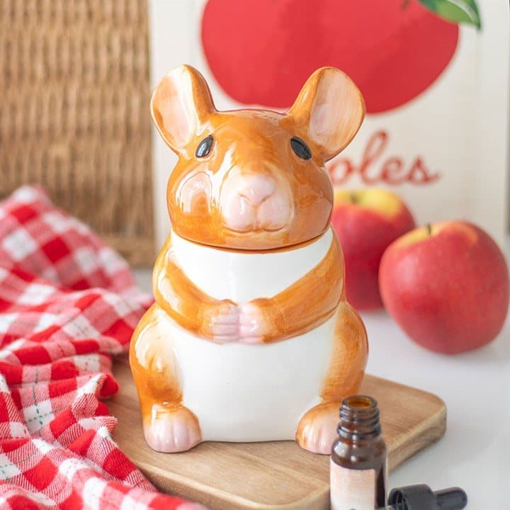 Ceramic mouse shaped oil burner and wax warmer