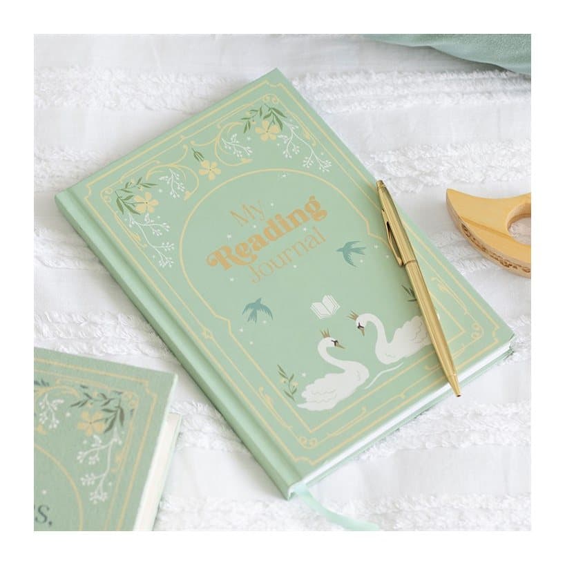 A5 reading journal with a fairytale book cover