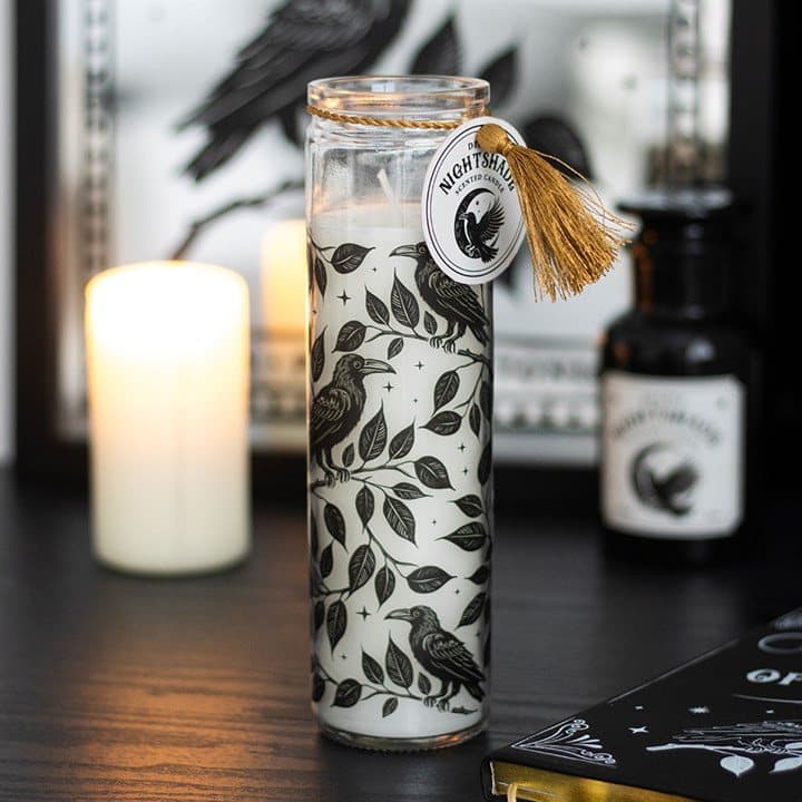 Mystic Raven nightshade tube candle