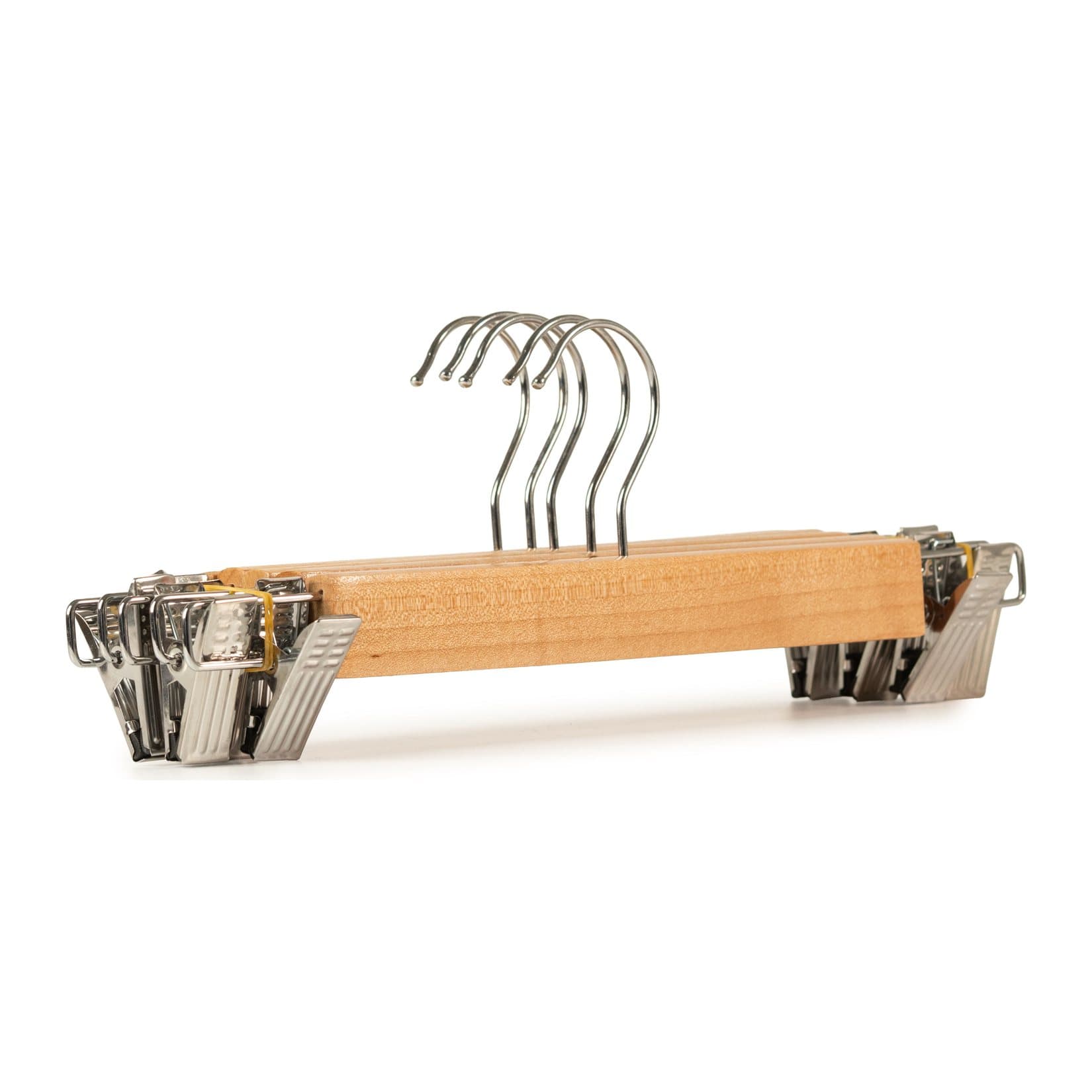 Clip hanger with two metal clips and a metal hook
