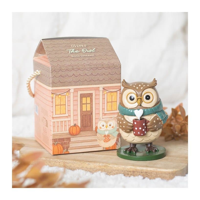 Oliver Owl resin ornament