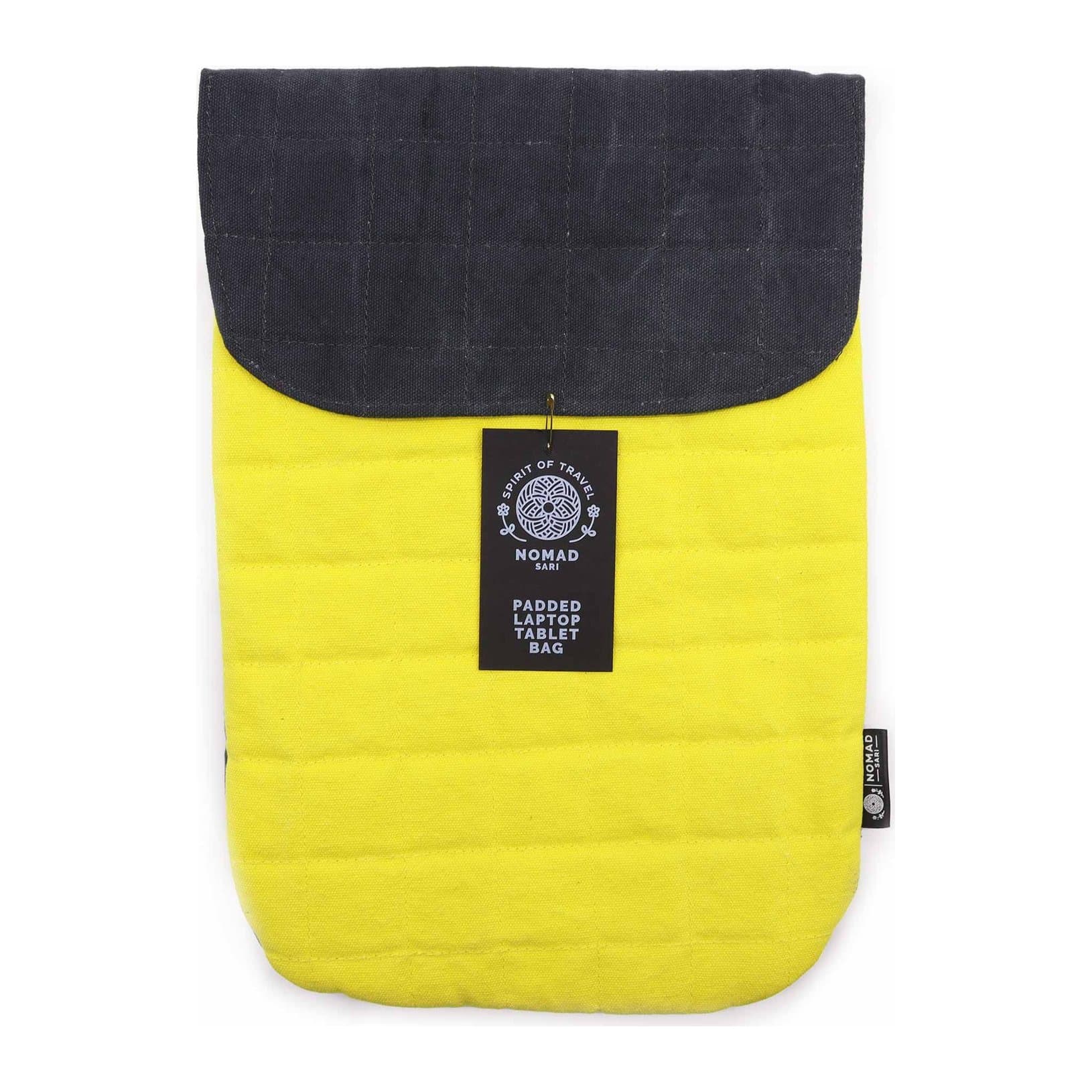 Bright padded cotton laptop pouch