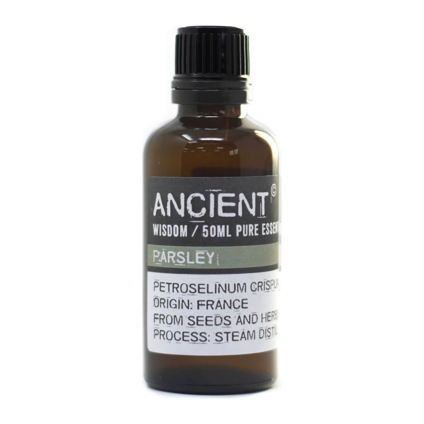 Parsley essential oil 50ml bottle