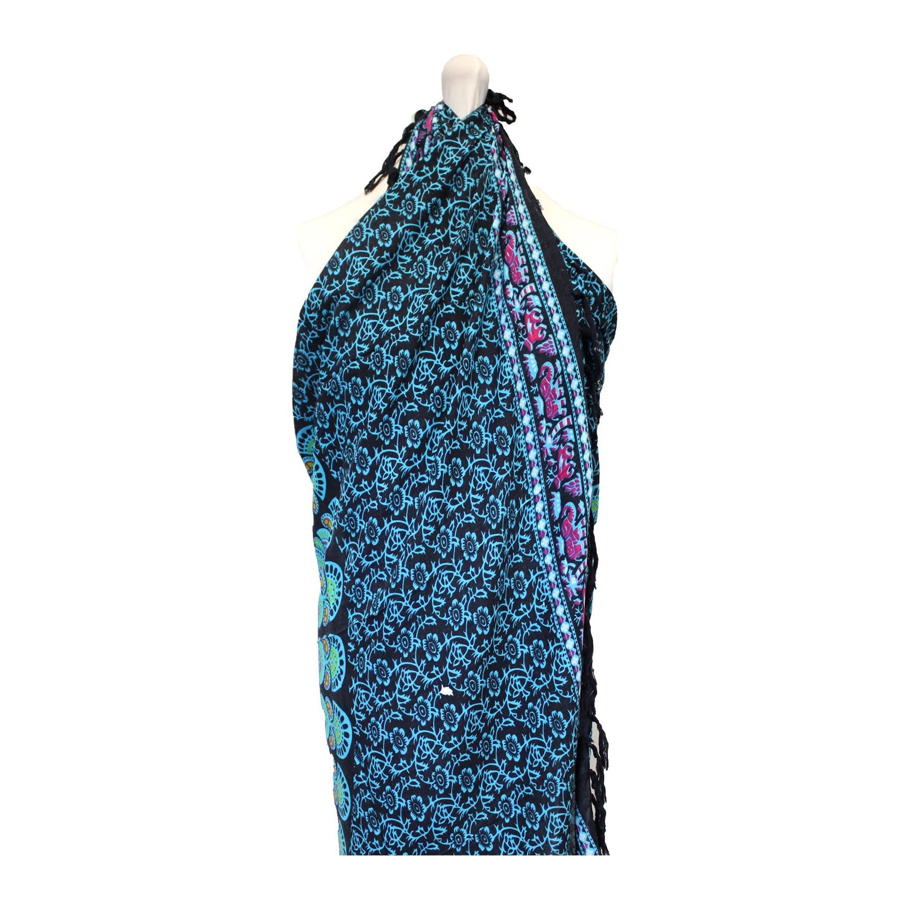 Peacock Classic mandala sarong, 140 x 100 cm