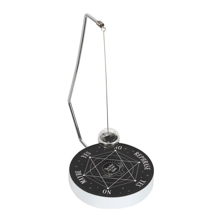 Metal pendulum decision maker with a spherical pendulum