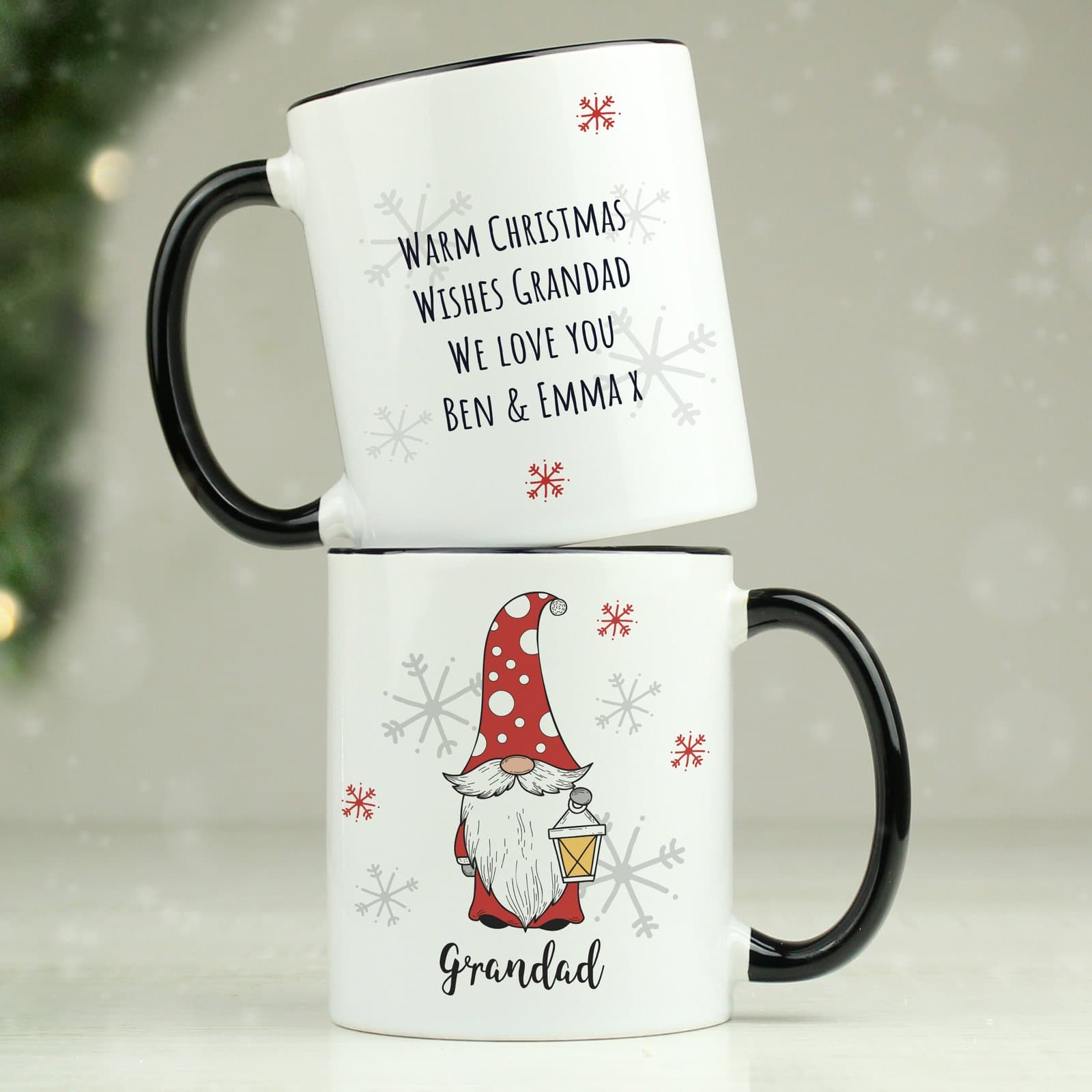 Personalised Gonk Christmas mug