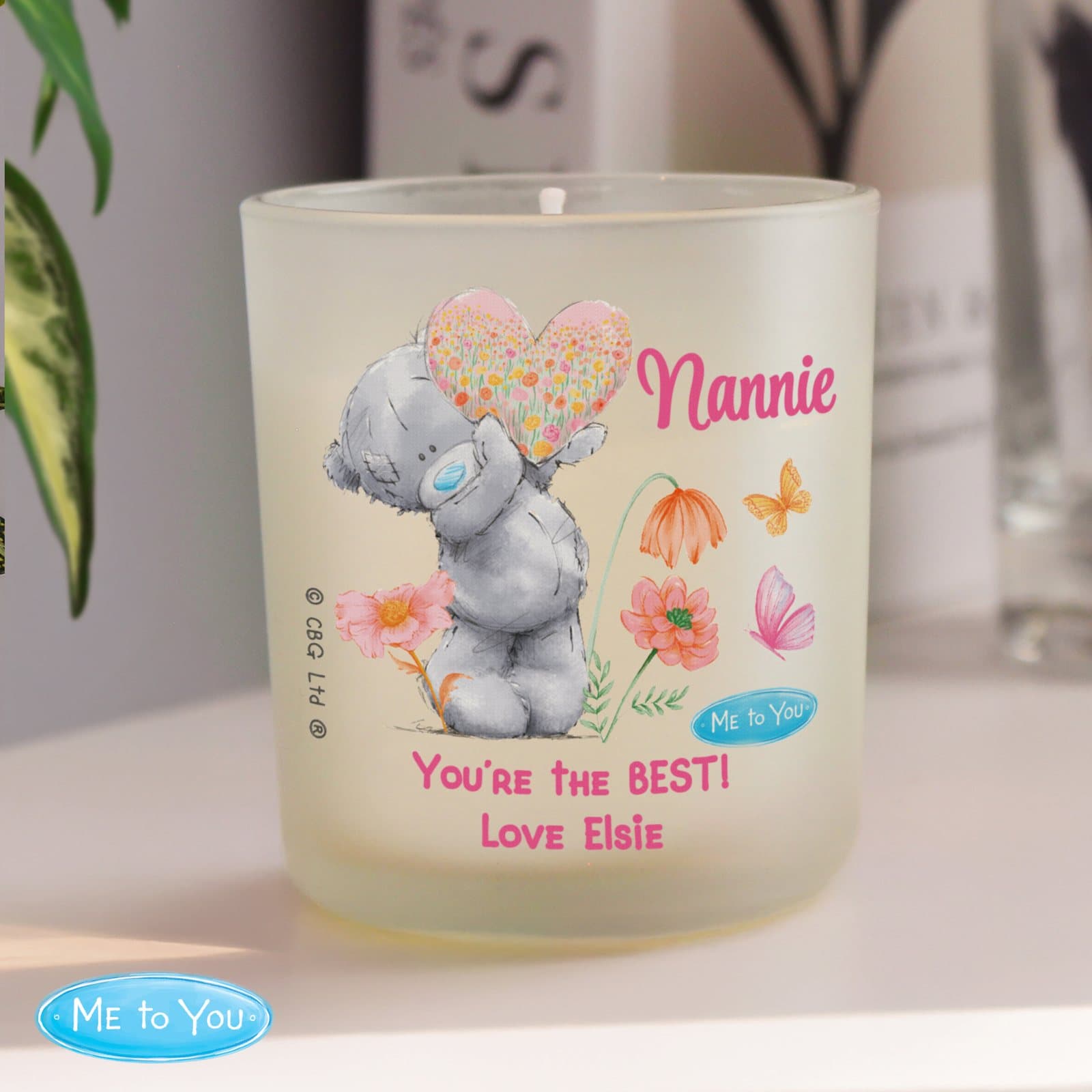 Personalised Me to You Tatty Teddy candle