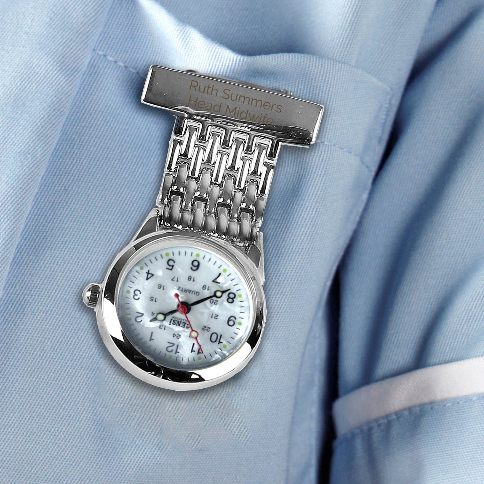 Personalised nurse fob watch