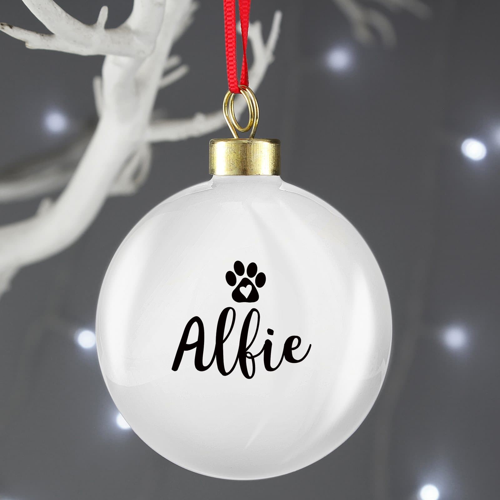 Personalised pet bauble