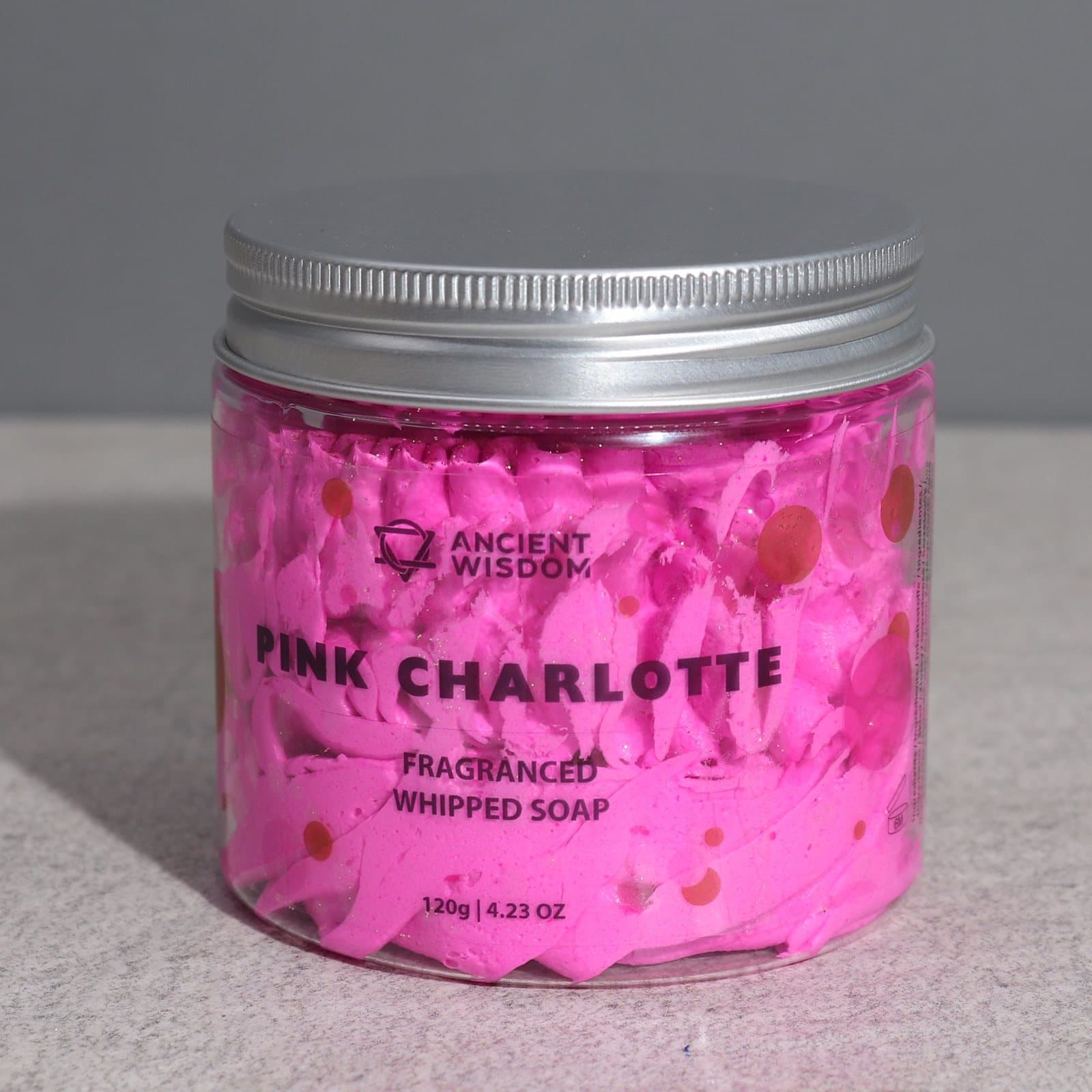 Pink Charlotte whipped soap, 120 g