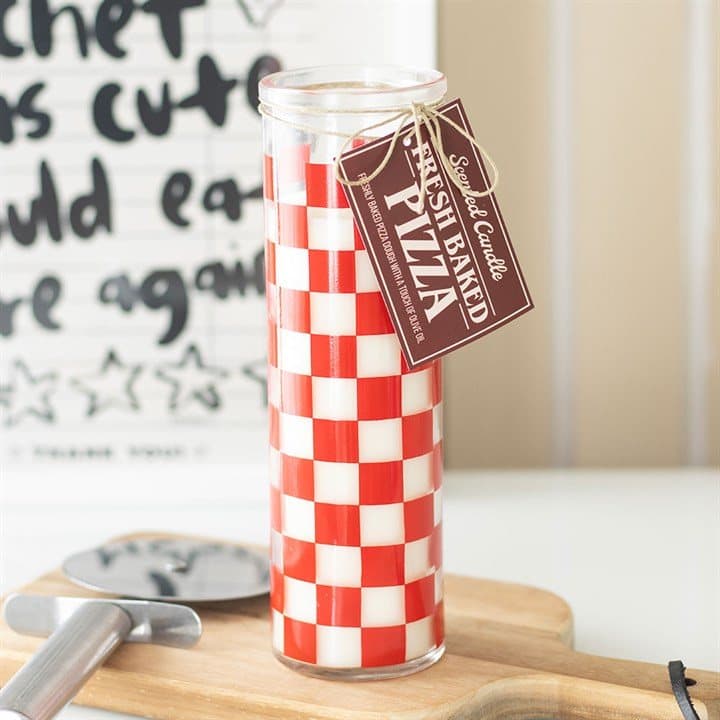 Pizza parlour tube candle