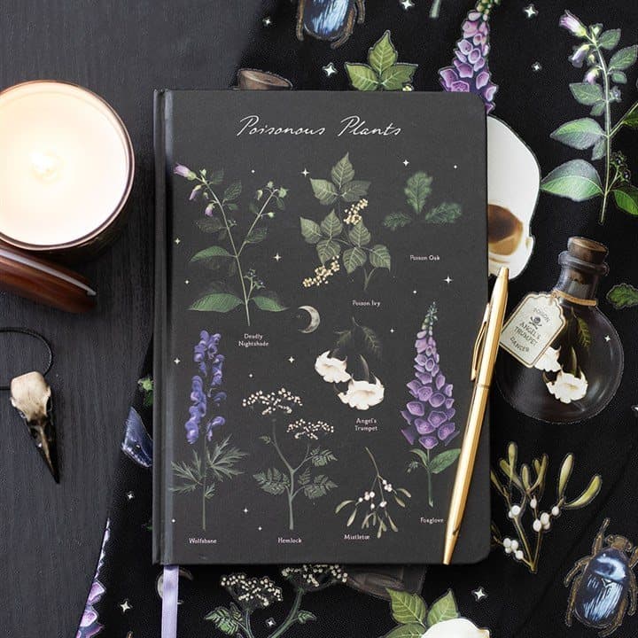 A5 notebook with a poisonous plants cover
