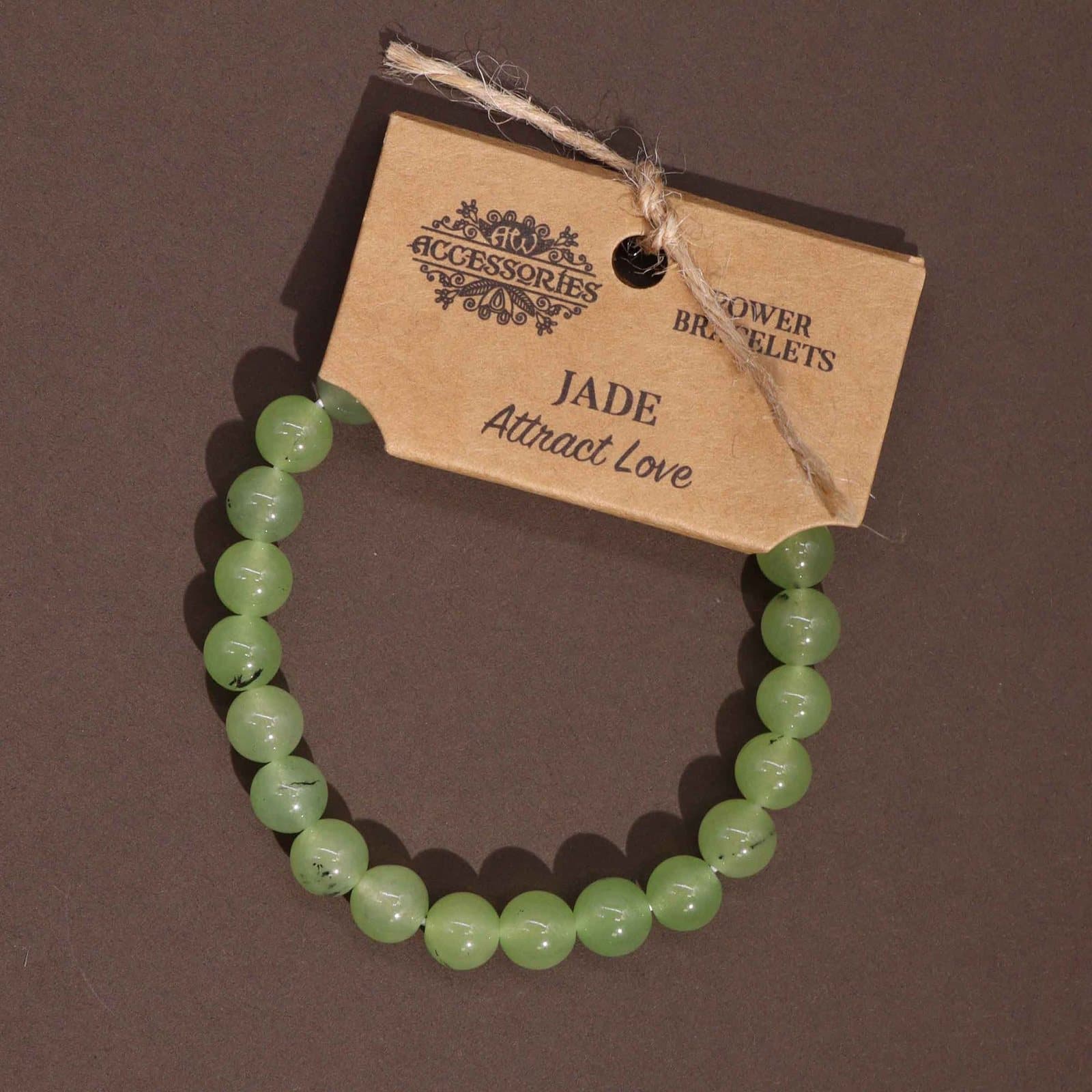 Jade power bracelet made of gemstones