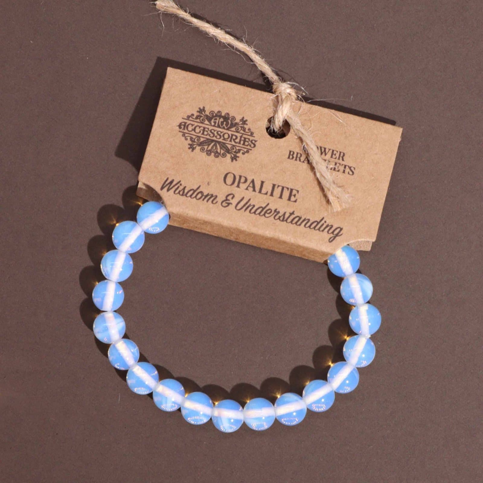 Opalite power bracelet with 8 mm gemstones