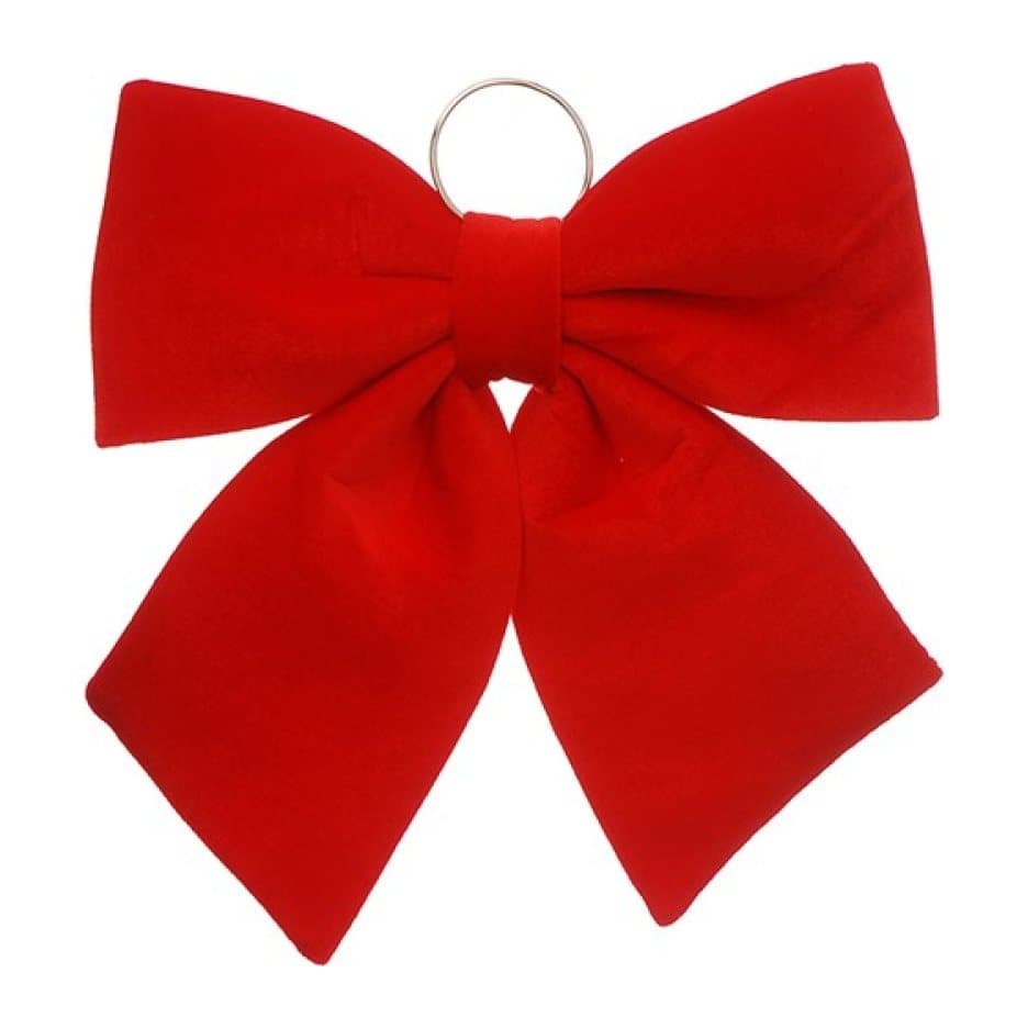 Red velvet Christmas bow