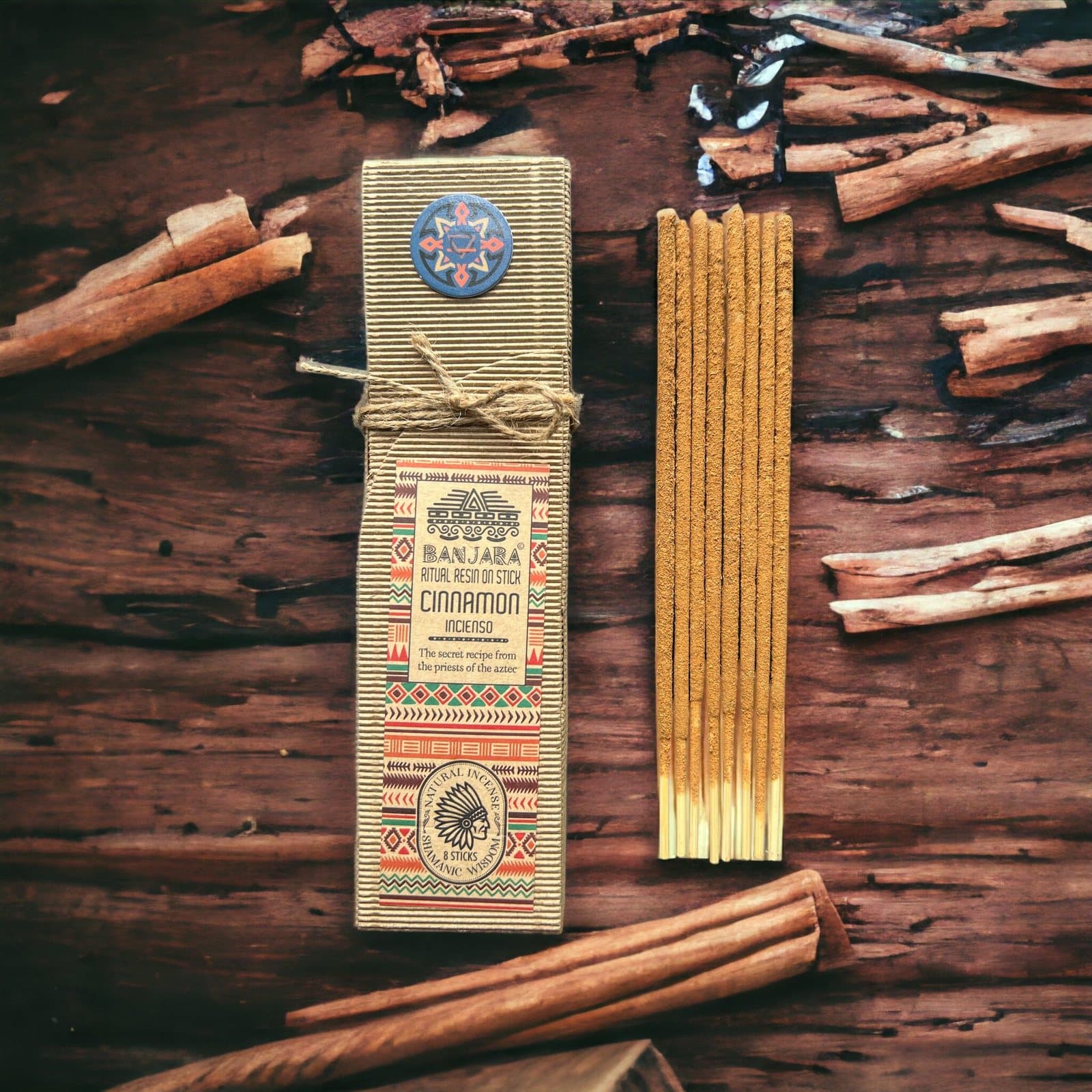 Cinnamon resin on stick incense sticks