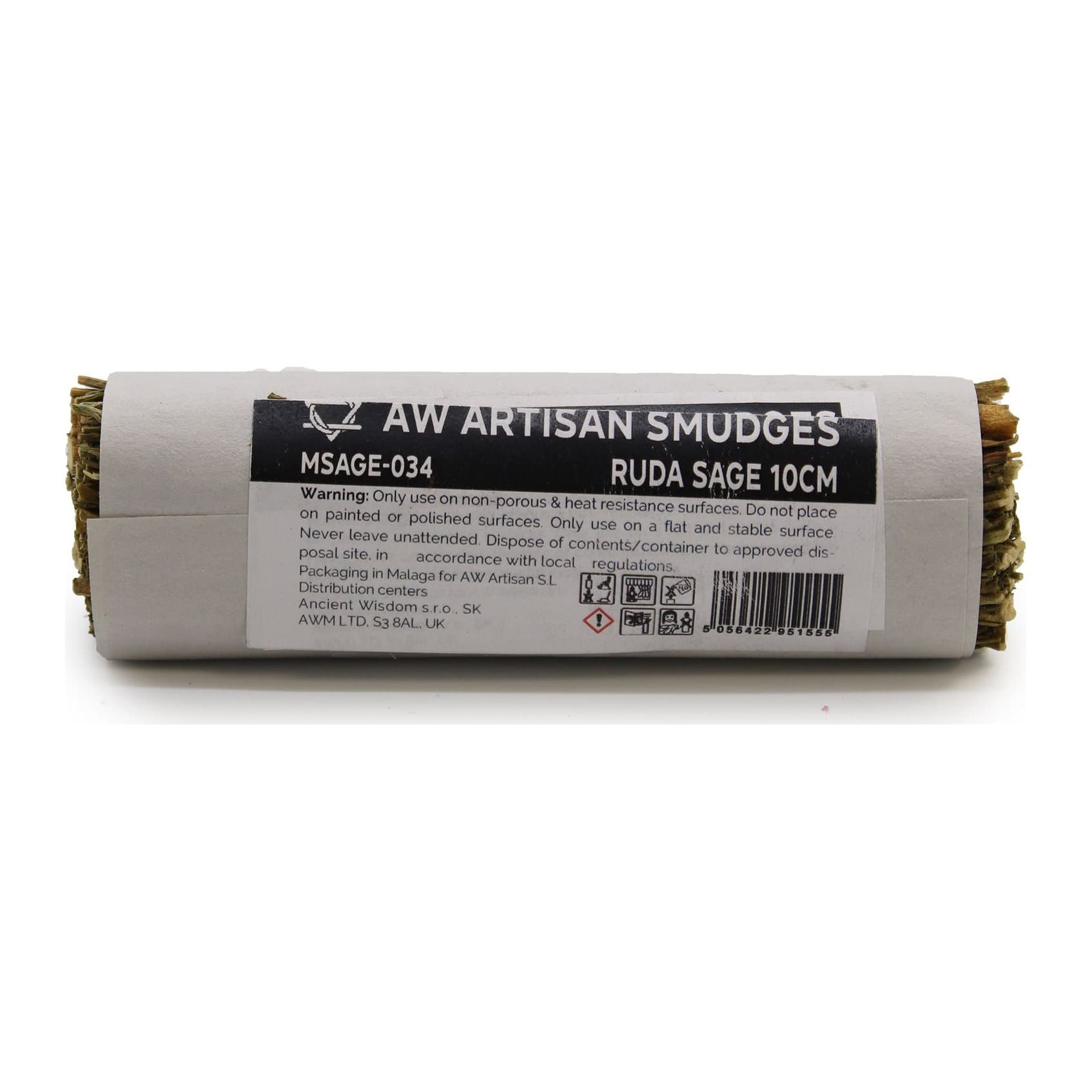 Ruda sage smudge stick, 10 cm
