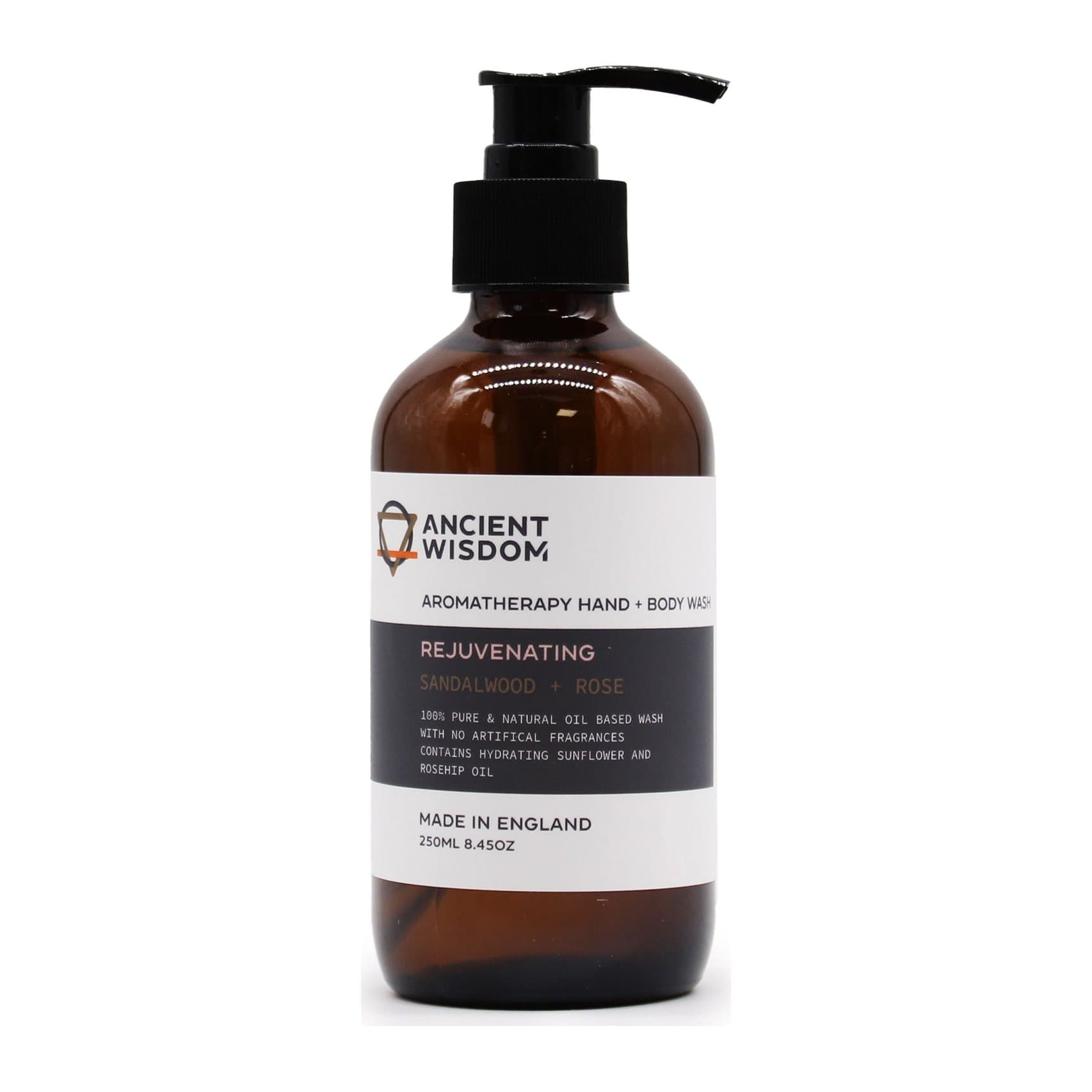 Sandalwood and rose hand and body wash, 250 ml