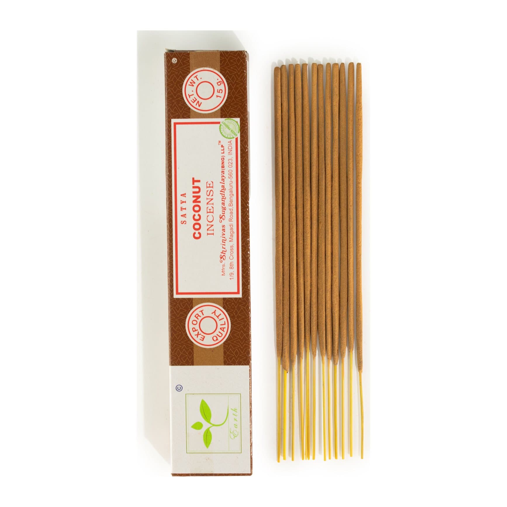 Satya coconut incense sticks in a pack of three