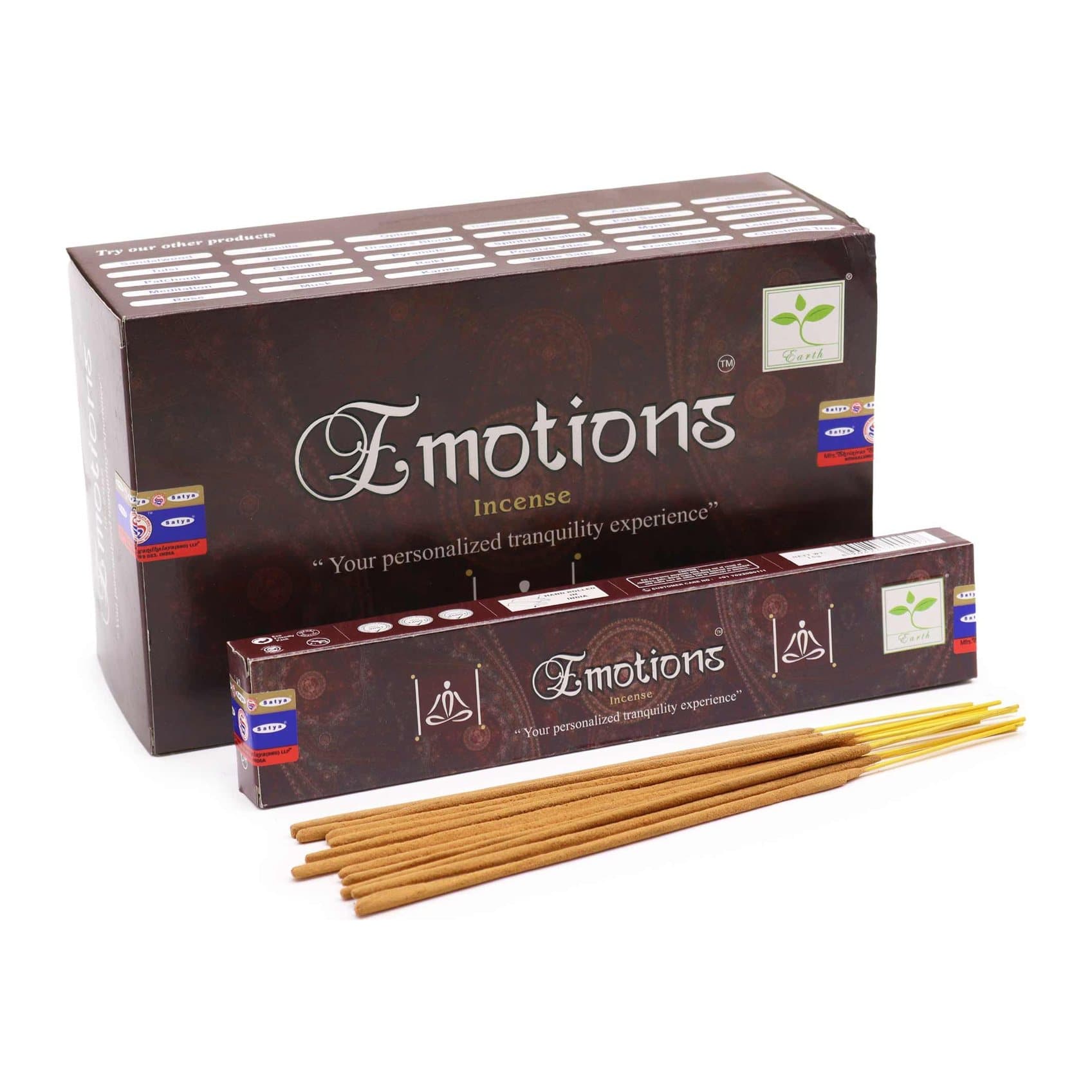 Two packs of Satya Emotion incense sticks