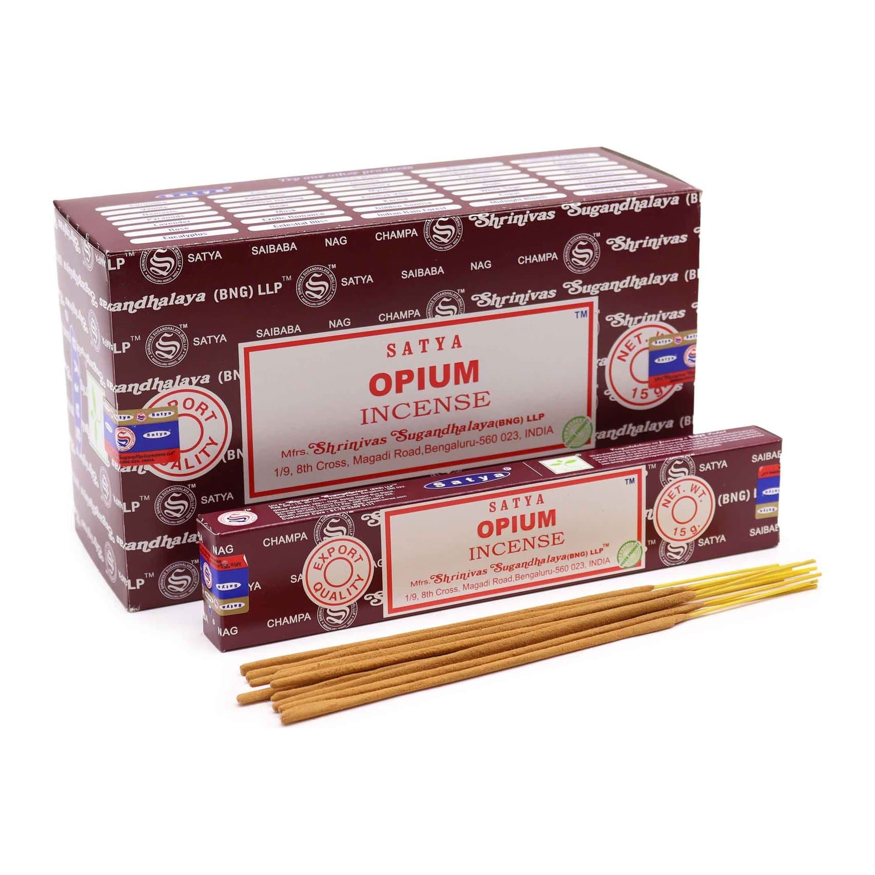 Satya Incense Opium incense sticks, pack of 2