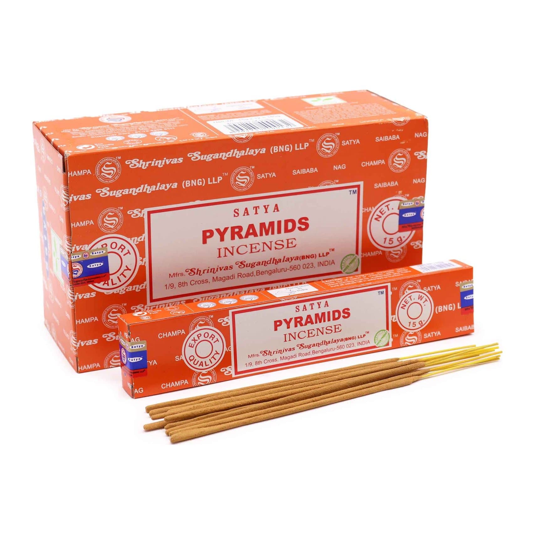 Satya Incense Pyramid incense sticks, pack of 2