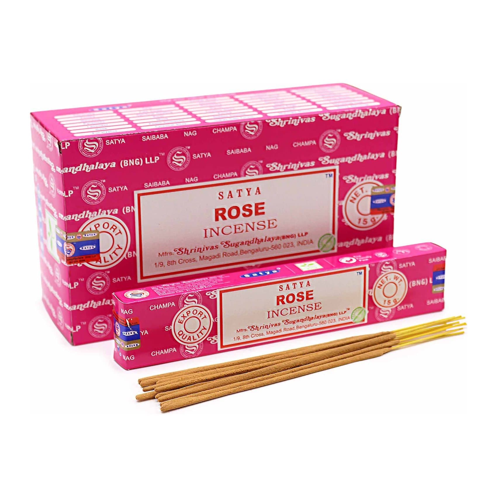 Satya rose incense sticks, pack of 2