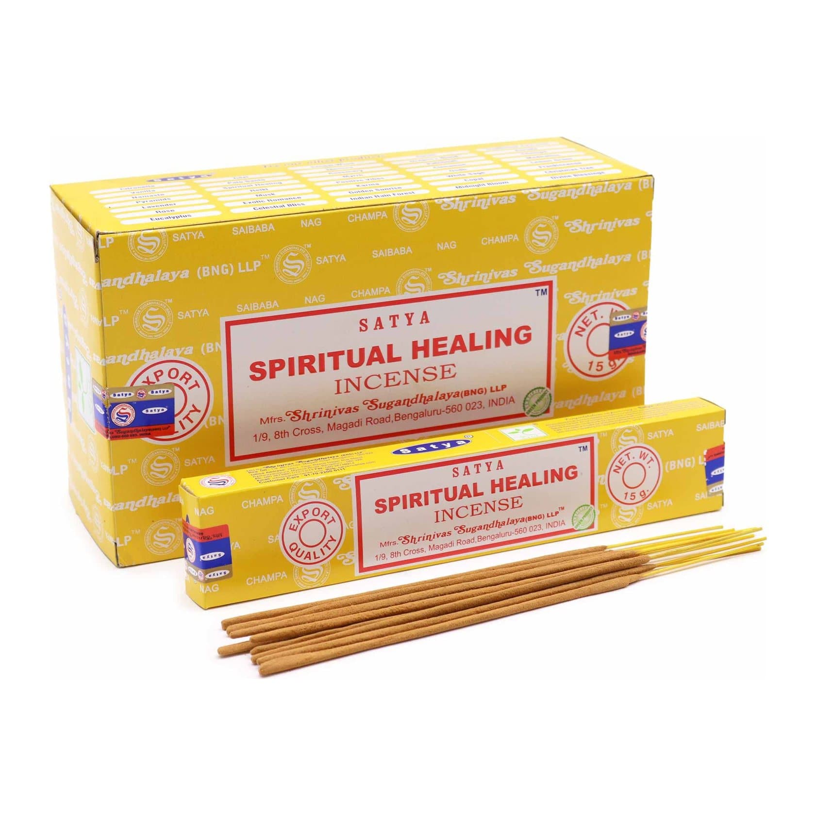 Pack of two Satya incense sticks, hand rolled on bamboo sticks