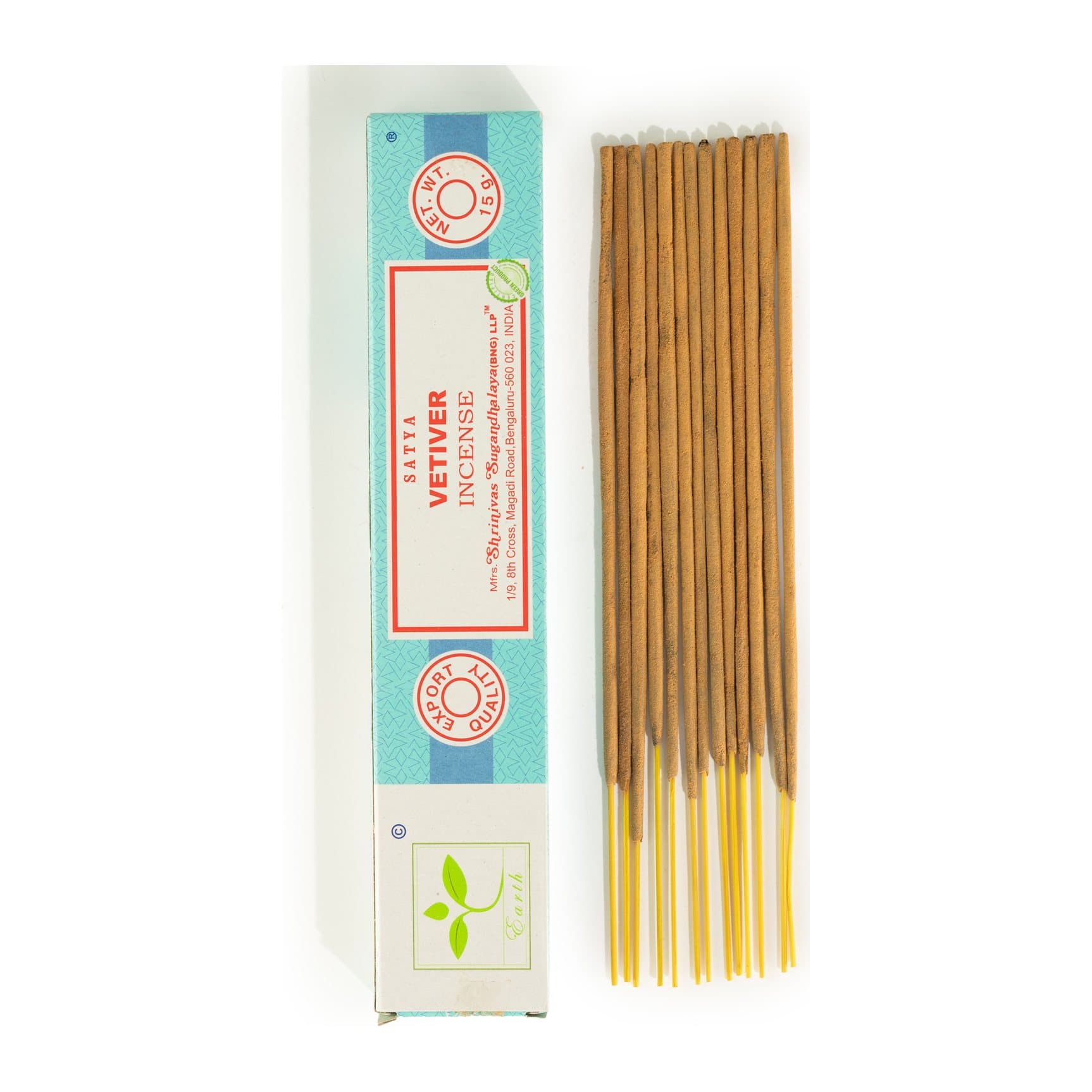 Satya Vetiver incense, pack of 3