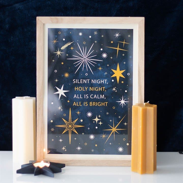 Silent Night framed wall art print