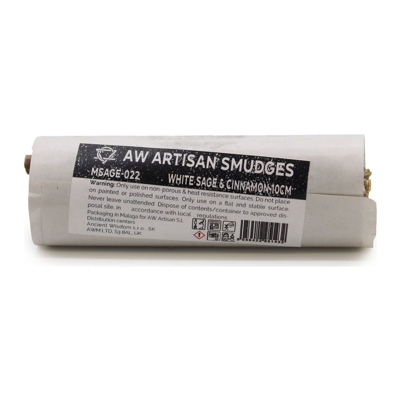 White sage and cinnamon smudge stick