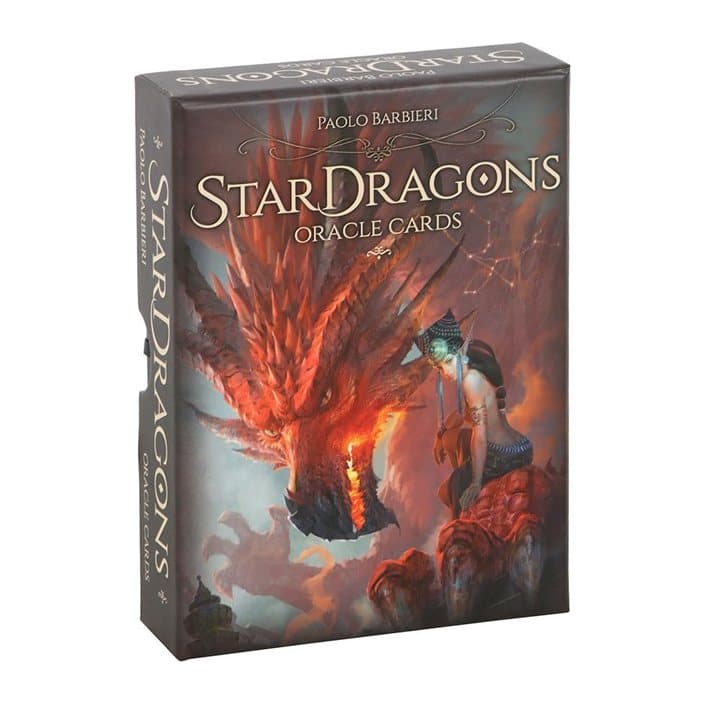 StarDragons Oracle Cards deck with dragon and universe illustrations