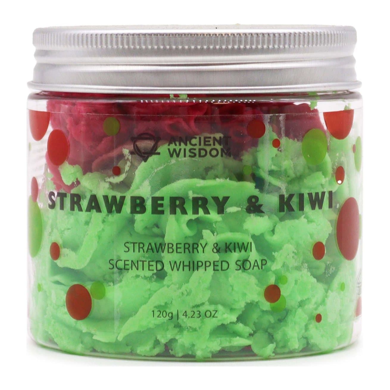 Strawberry & Kiwi whipped soap, 120 g