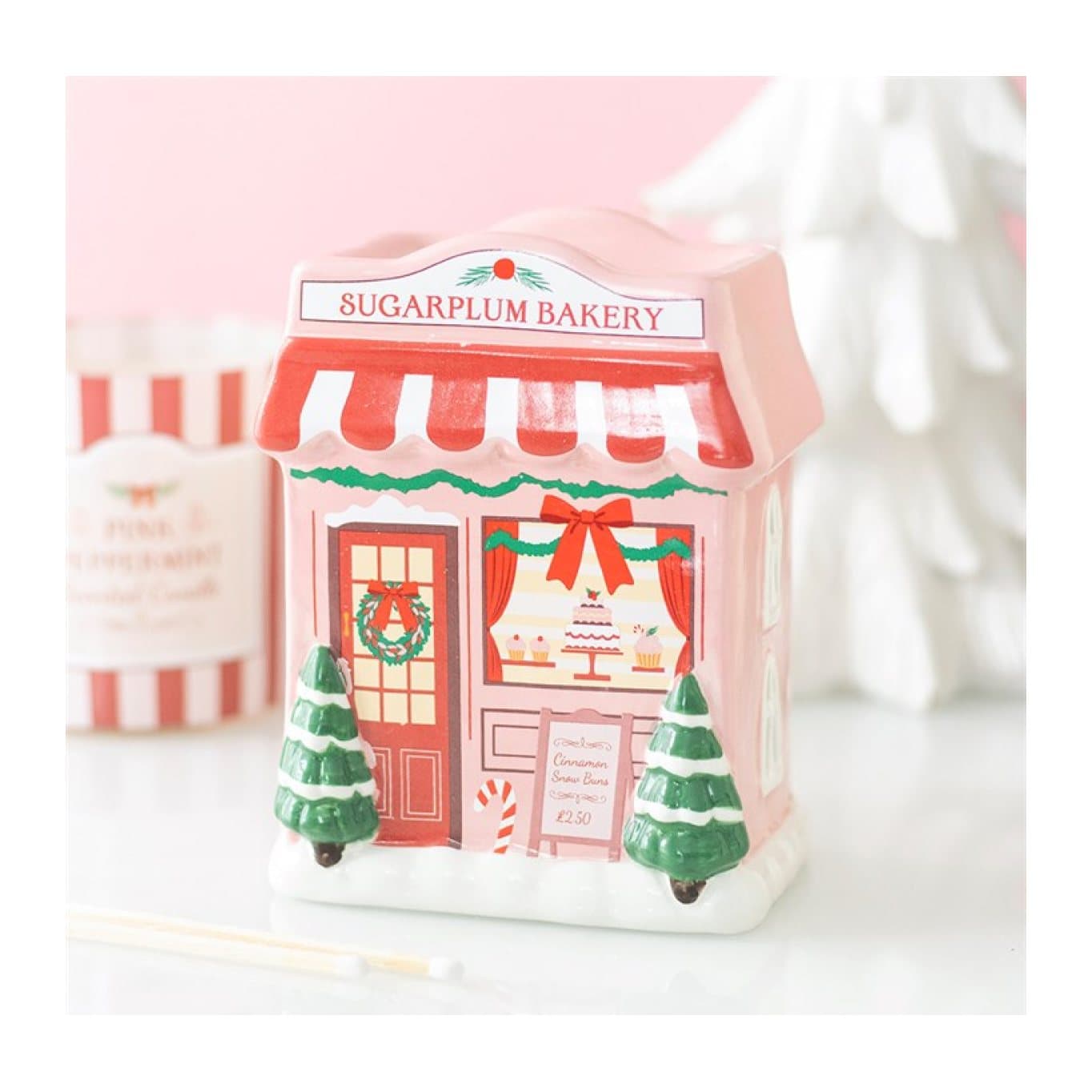 Ceramic Christmas bakery shaped oil burner