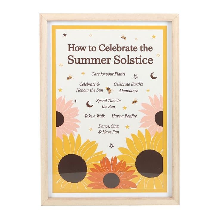 How to Celebrate the Summer Solstice framed print