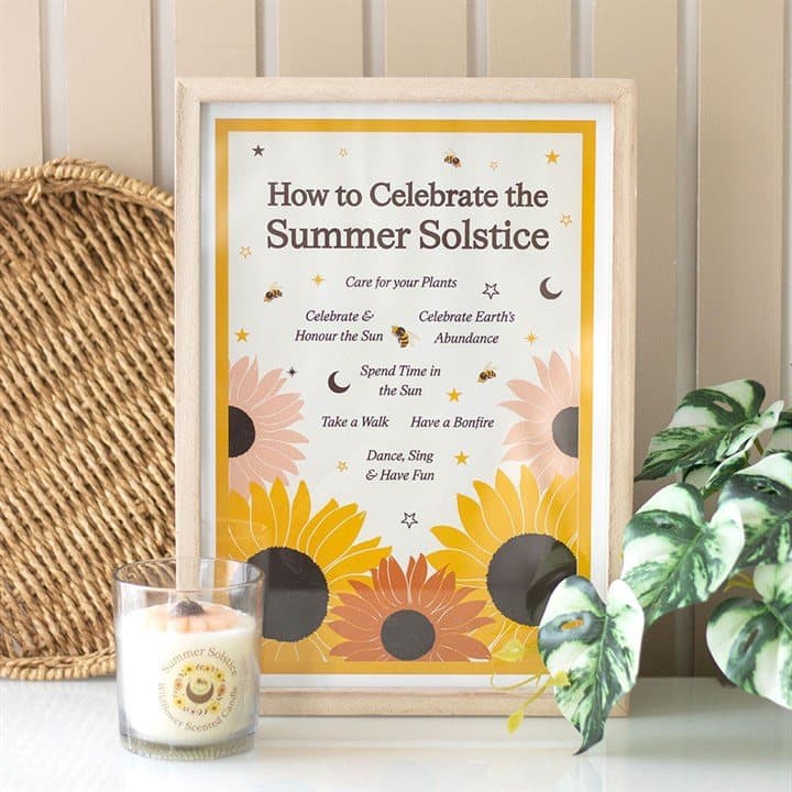 How to Celebrate the Summer Solstice framed print